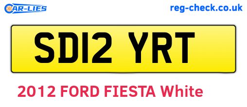 SD12YRT are the vehicle registration plates.