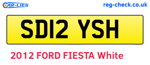 SD12YSH are the vehicle registration plates.