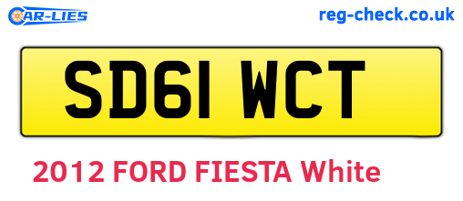 SD61WCT are the vehicle registration plates.
