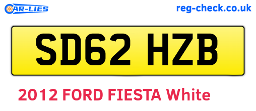 SD62HZB are the vehicle registration plates.