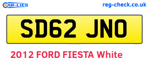 SD62JNO are the vehicle registration plates.