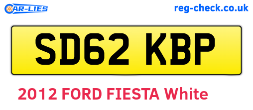 SD62KBP are the vehicle registration plates.