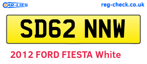 SD62NNW are the vehicle registration plates.