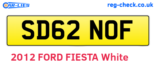 SD62NOF are the vehicle registration plates.