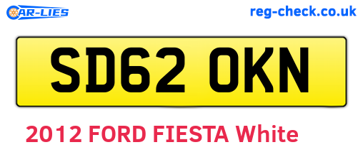 SD62OKN are the vehicle registration plates.