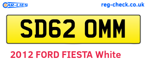 SD62OMM are the vehicle registration plates.