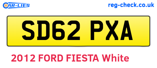 SD62PXA are the vehicle registration plates.