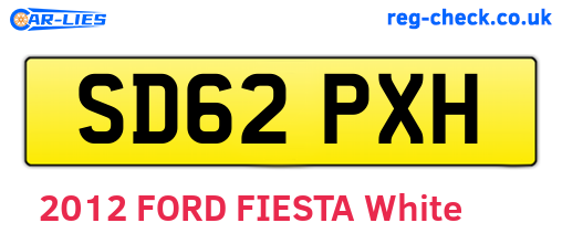 SD62PXH are the vehicle registration plates.