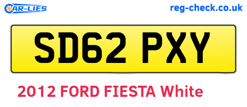 SD62PXY are the vehicle registration plates.