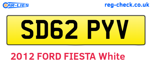 SD62PYV are the vehicle registration plates.