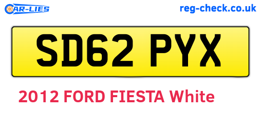 SD62PYX are the vehicle registration plates.