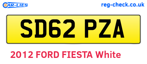 SD62PZA are the vehicle registration plates.