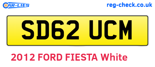SD62UCM are the vehicle registration plates.