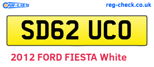 SD62UCO are the vehicle registration plates.
