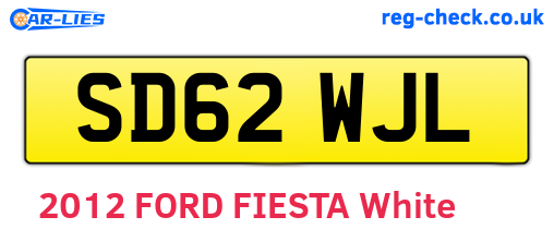 SD62WJL are the vehicle registration plates.