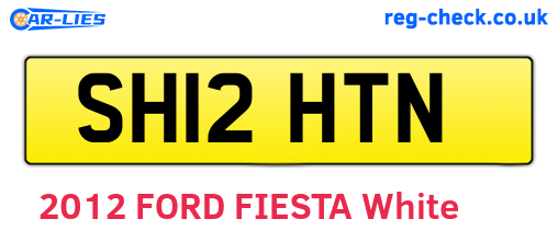 SH12HTN are the vehicle registration plates.