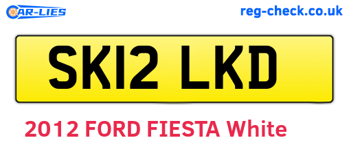 SK12LKD are the vehicle registration plates.