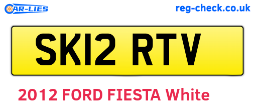 SK12RTV are the vehicle registration plates.