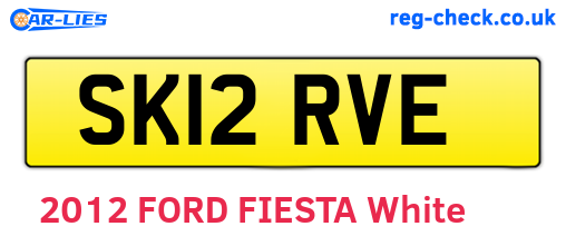SK12RVE are the vehicle registration plates.