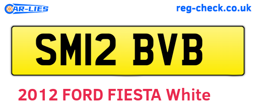 SM12BVB are the vehicle registration plates.