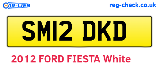 SM12DKD are the vehicle registration plates.