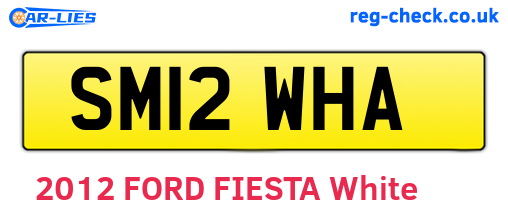 SM12WHA are the vehicle registration plates.