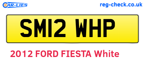SM12WHP are the vehicle registration plates.