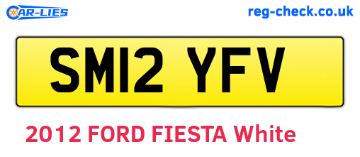 SM12YFV are the vehicle registration plates.