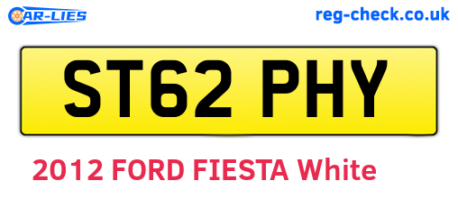 ST62PHY are the vehicle registration plates.