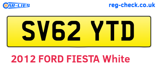 SV62YTD are the vehicle registration plates.