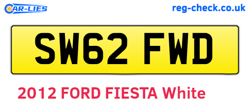SW62FWD are the vehicle registration plates.