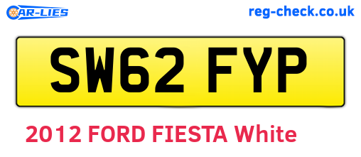SW62FYP are the vehicle registration plates.