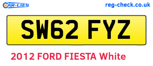 SW62FYZ are the vehicle registration plates.