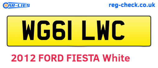 WG61LWC are the vehicle registration plates.