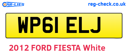 WP61ELJ are the vehicle registration plates.