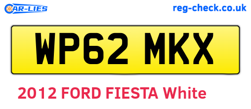 WP62MKX are the vehicle registration plates.