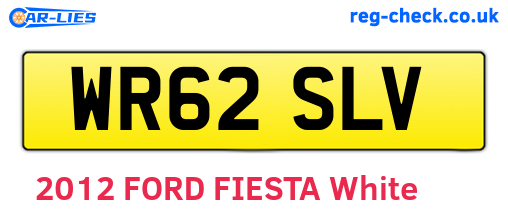 WR62SLV are the vehicle registration plates.