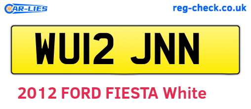 WU12JNN are the vehicle registration plates.