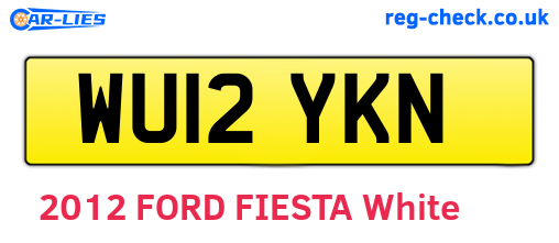 WU12YKN are the vehicle registration plates.