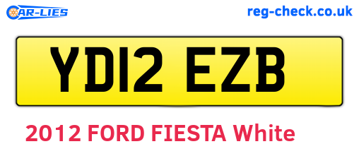 YD12EZB are the vehicle registration plates.