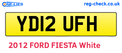 YD12UFH are the vehicle registration plates.