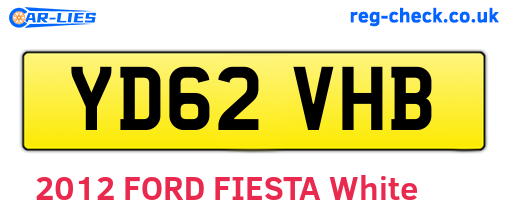 YD62VHB are the vehicle registration plates.