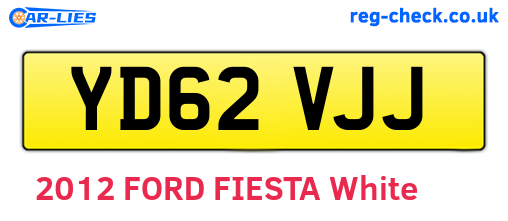YD62VJJ are the vehicle registration plates.