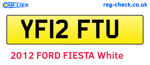 YF12FTU are the vehicle registration plates.