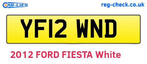 YF12WND are the vehicle registration plates.