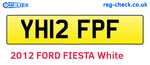 YH12FPF are the vehicle registration plates.