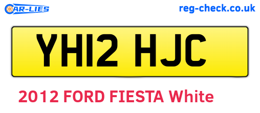 YH12HJC are the vehicle registration plates.