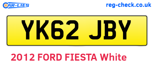 YK62JBY are the vehicle registration plates.