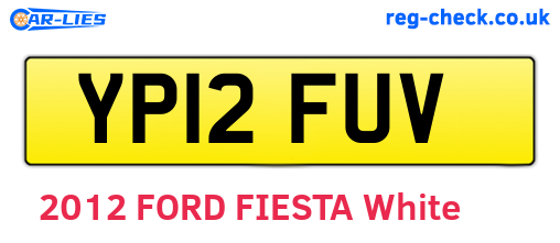 YP12FUV are the vehicle registration plates.