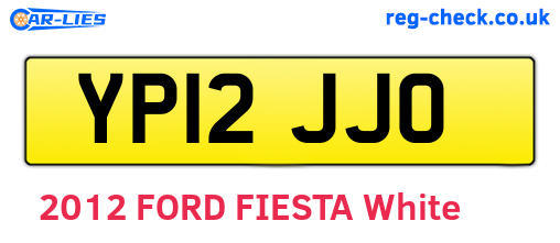 YP12JJO are the vehicle registration plates.